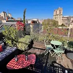 Rooftop Garden Triplex With Ac Over Notre - Dame * 파리