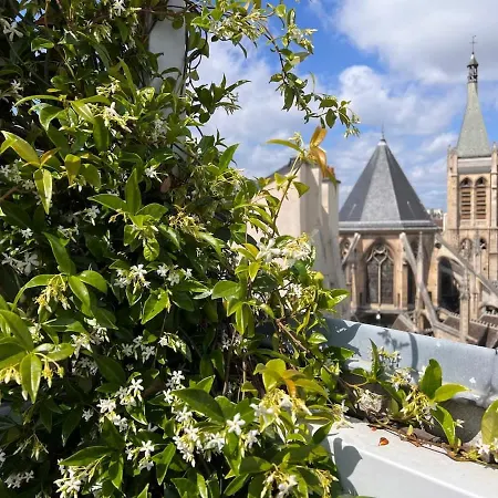 公寓 Rooftop Garden Triplex With Ac Over Notre - Dame 巴黎