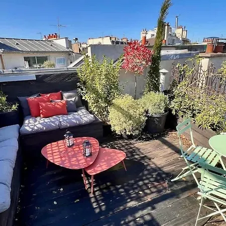 Rooftop Garden Triplex With Ac Over Notre - Dame Apartament