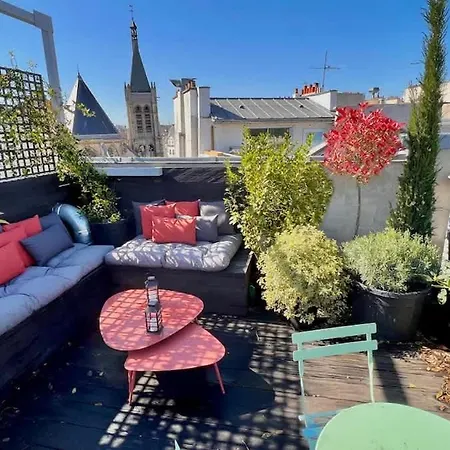 Apartament Rooftop Garden Triplex With Ac Over Notre - Dame *