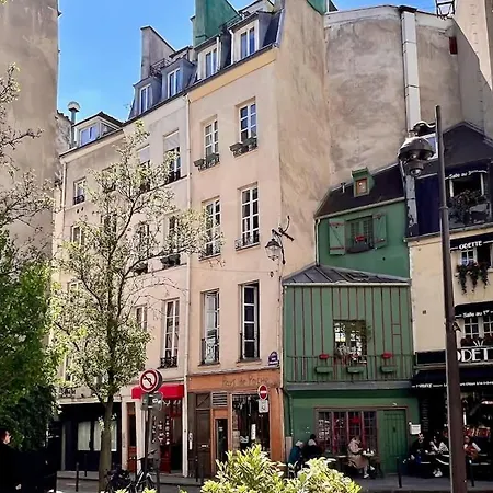 公寓 Rooftop Garden Triplex With Ac Over Notre - Dame *