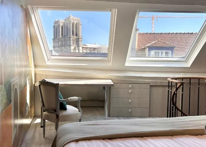 Rooftop Garden Triplex With Ac Over Notre - Dame 公寓 *