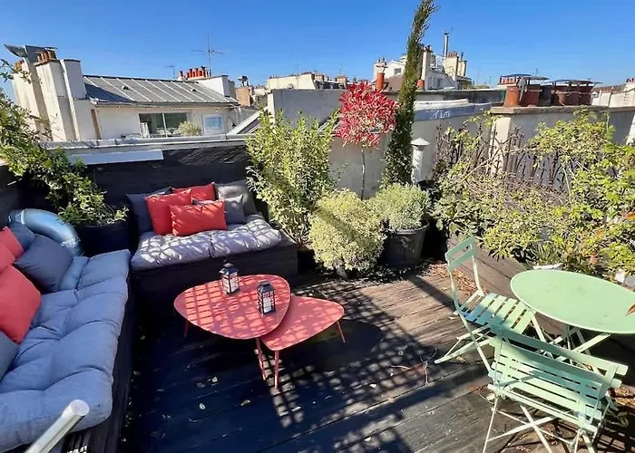 Rooftop Garden Triplex With Ac Over Notre - Dame 公寓