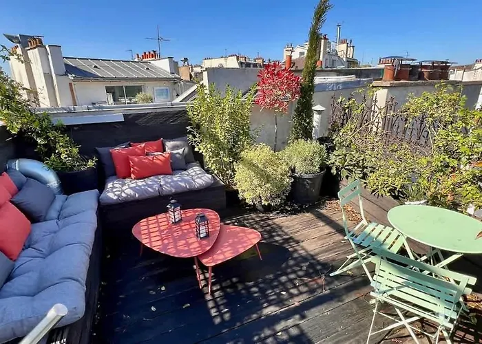Rooftop Garden Triplex With Ac Over Notre - Dame 公寓